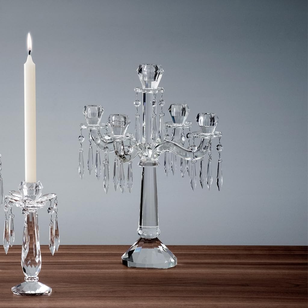 Villeroy und Boch Retro Accessories Leuchter, 5-armig, 43 cm, Glas, Klar 430mm, 430mm