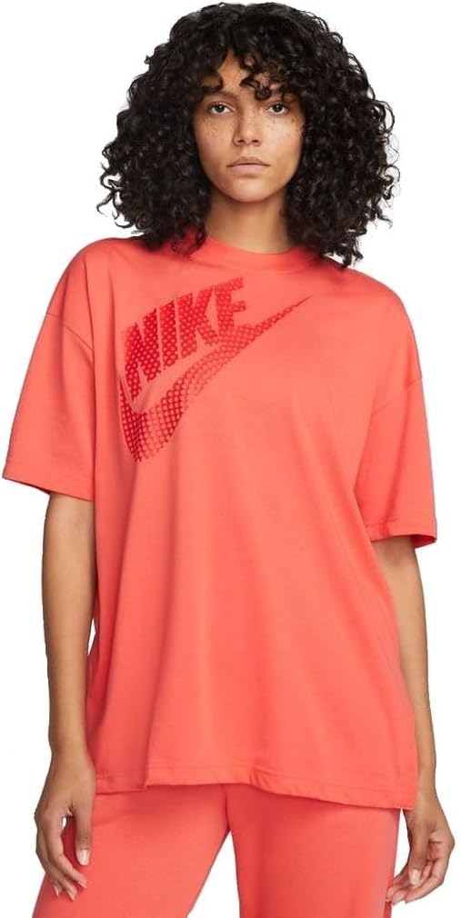 Nike Crop Women T-Shirt S Coral, S Coral