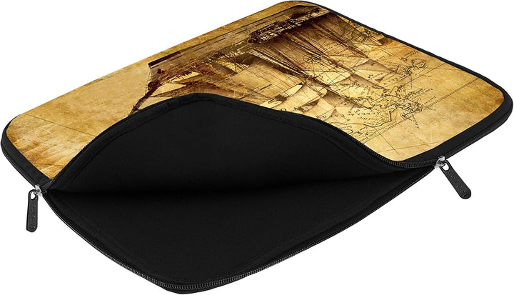 PEDEA Design Schutzhülle Notebook Tasche bis 13,3 Zoll (33,7cm) mit Design Mauspad, Sailing Ship