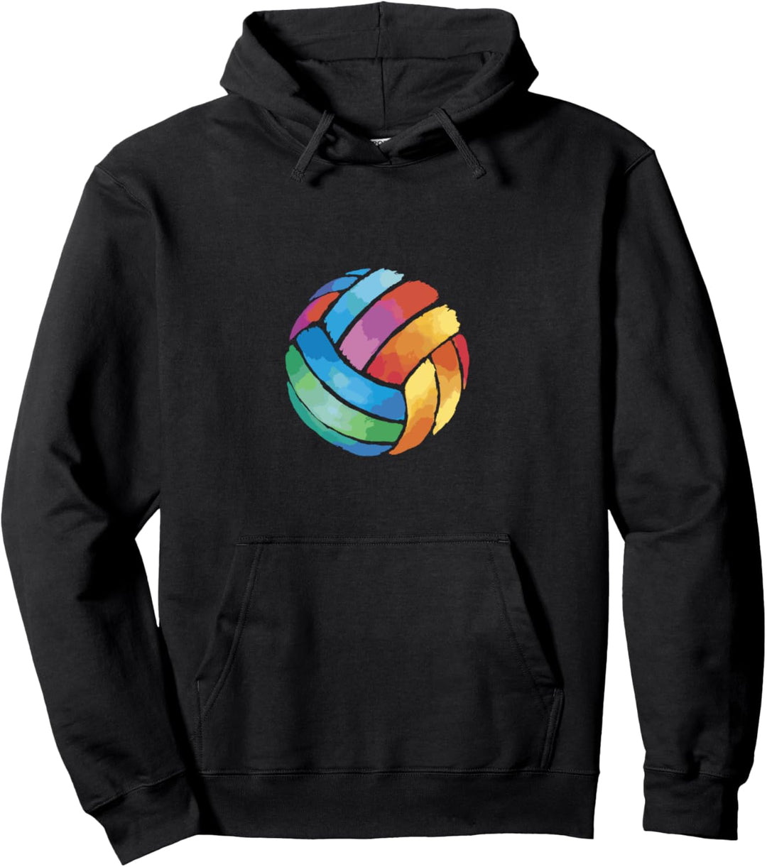 Bunter Volleyball - Volleyballspieler-in Beach-Volleyball Pullover Hoodie