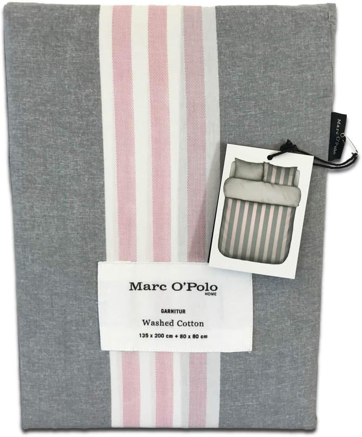 Marc O Polo Bettwäsche Arbra pink 1 Bettbezug 200 x 200 cm + 2 Kissenbezüge 80 x 80 cm 200x200 cm +