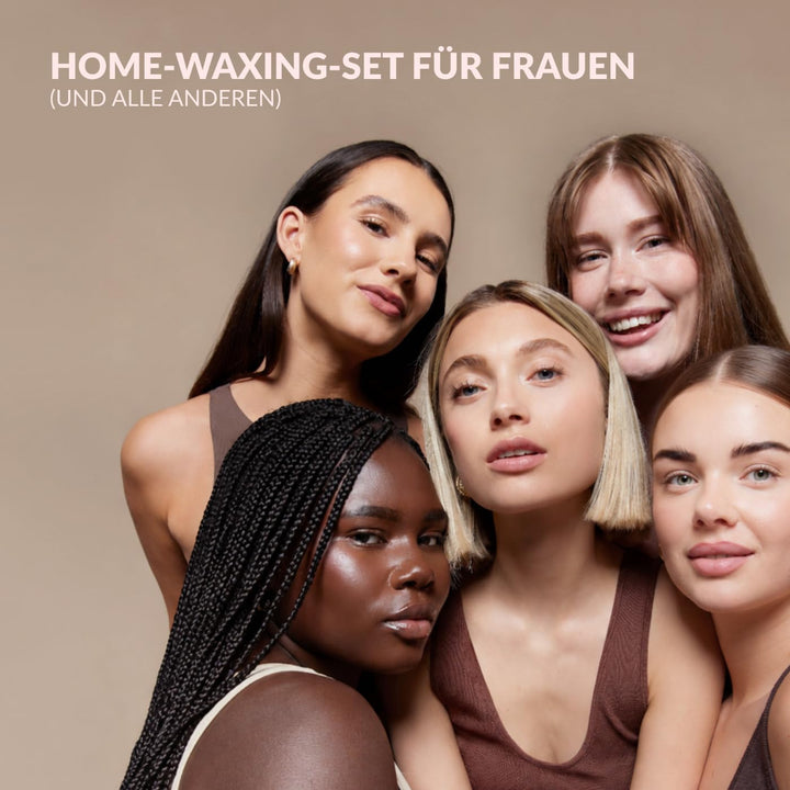 Mikrowellen Heisswachs Set - 2-in-1 Waxing für Haarentfernung & Pflege – Ideal für Gesicht, Körper &