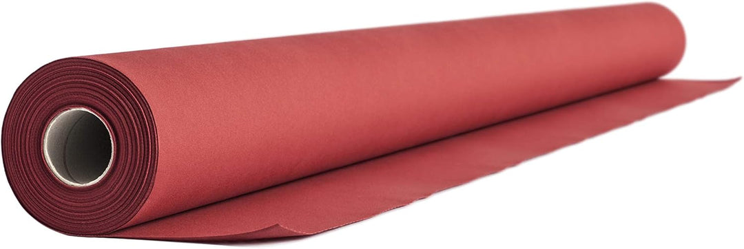 AROBA 1x Airlaid Tischdeckenrolle (Rot, 1,2 m x 24 m) - Stoffähnliche Tischdecke - Hochwertige Tisch