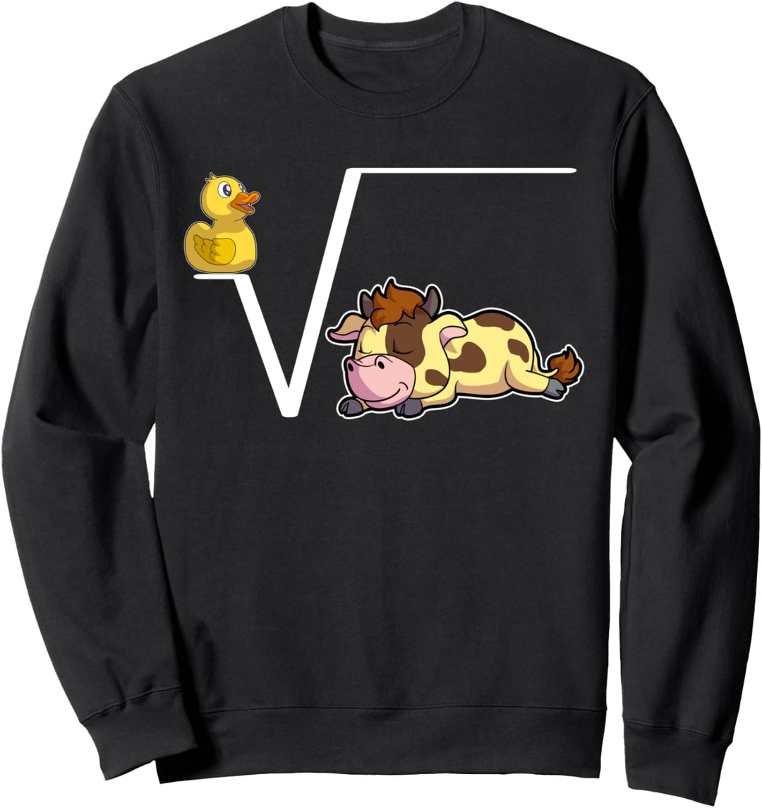 N-te Wurzel Aus Q Ente Wurzel Kuh Witziges Mathematik Sweatshirt