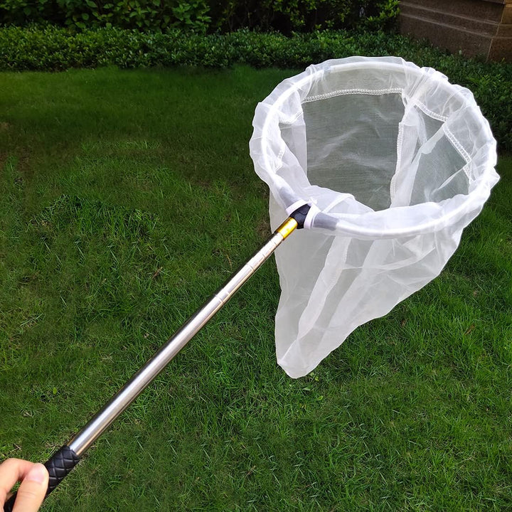 Teleskop-Insekten- und Schmetterlingsnetz, fängt Insekten, Käfer, Fischernetze, Edelstahlgriff, ausz