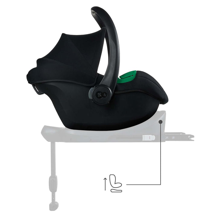 Kinderkraft MINK PRO 2 i-Size 40-87 cm Autositz, Tragesitz von Geburt an Gruppe 0+, verstellbares Ko