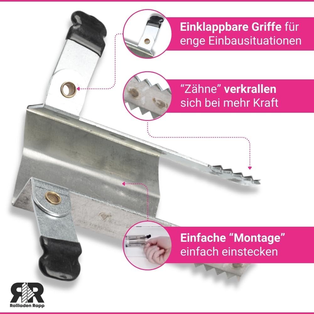 Klemmsicherung für Rollladen Einbruchsicherung - 10 Stück im Set [5x685330]