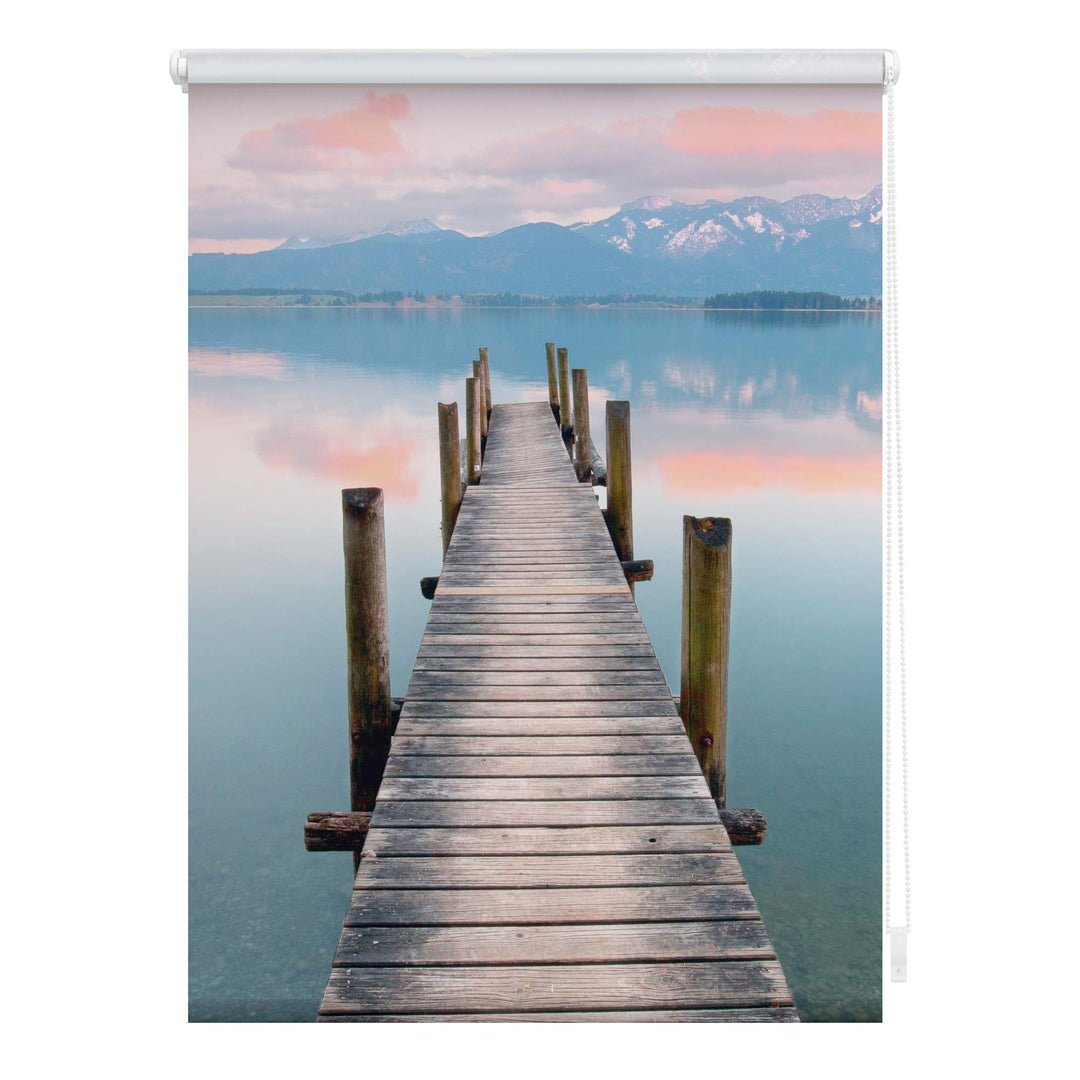 Lichtblick Klemmfix Tageslicht-Rollo mit Motiv, ohne Bohren, Blickdicht, Seitenzugrollo, Made in Ger