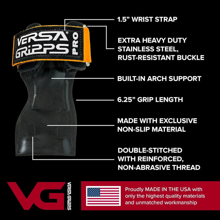 Versa Gripps® PRO Authentisch. Das Beste Trainingszubehör der Welt. IN DEN USA HERGESTELLT Schwarz S