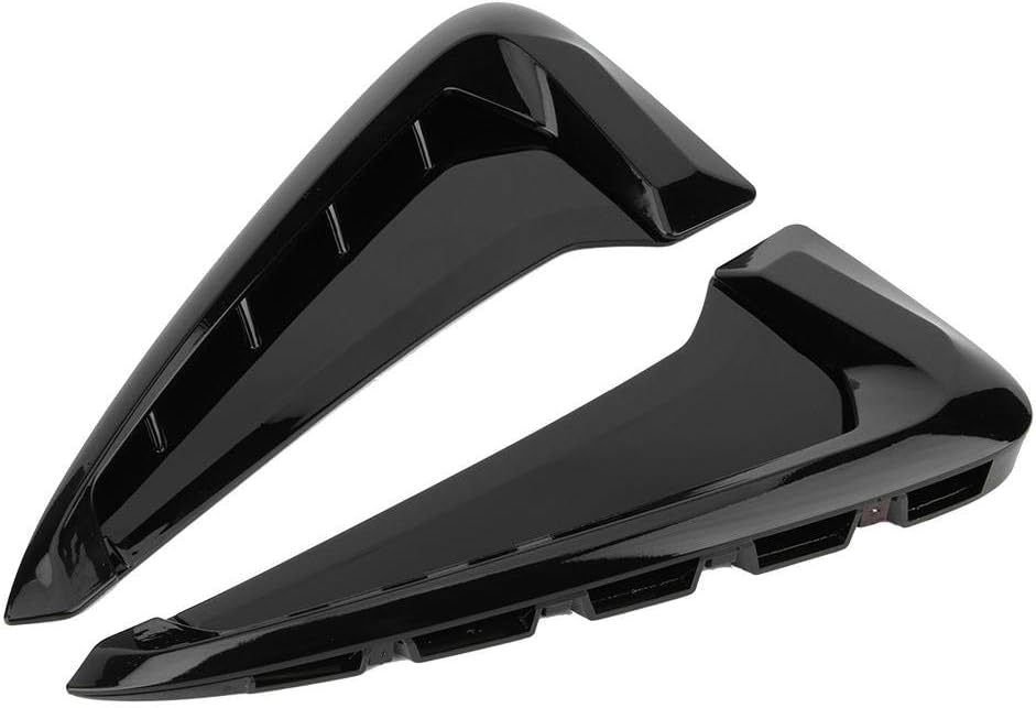 Seitenentlüftunabdeckung, Seitenentlüftunblende, 2 ück Schwarze Seitenlüftunabdeckung Verkleidung De