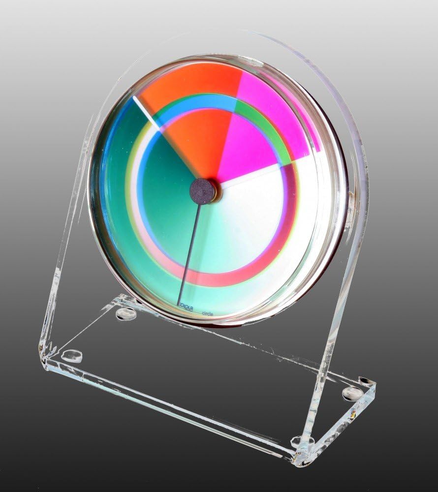 GmbH Petriplex Circle, Acryl Tisch- und Regal Uhr (Buffetuhr)