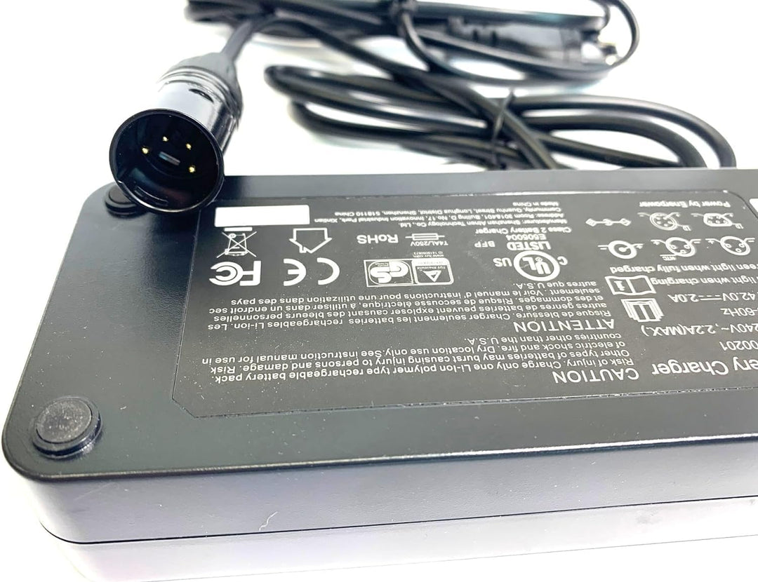 Enerpower Li-Ion Ladegerät 42V für Raleigh Leeds Dover Stoker Impulse System mit Akku 36V-37V XLR-4