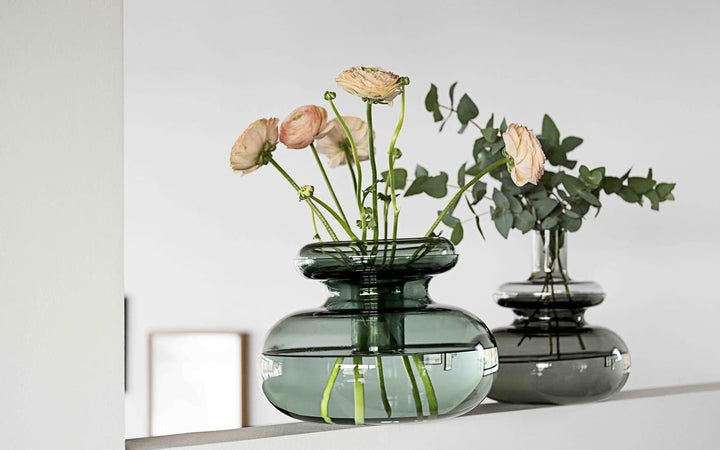 Zone Denmark Inu Vase, Durchm. 23 cm, Höhe 25 cm, Smoked Grey 25 cm Smoked Grey, 25 cm Smoked Grey