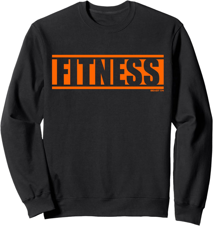 Fitness Orange Gym Fitness Workout Spruch Motivation Orange Sweatshirt
