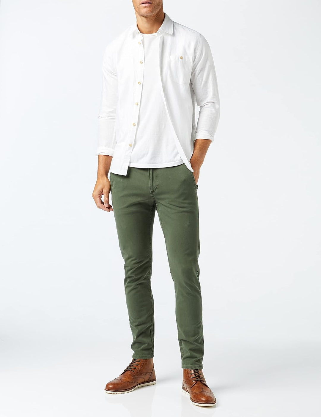 Dockers Herren Hose 28W / 32L Dockers Olive, 28W / 32L Dockers Olive