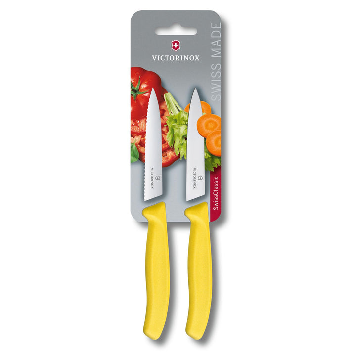 Victorinox, Swiss Classic, Profi Gemüsemesser-Set, Extra Scharfe Klinge, Rostfreier Stahl, Robuster