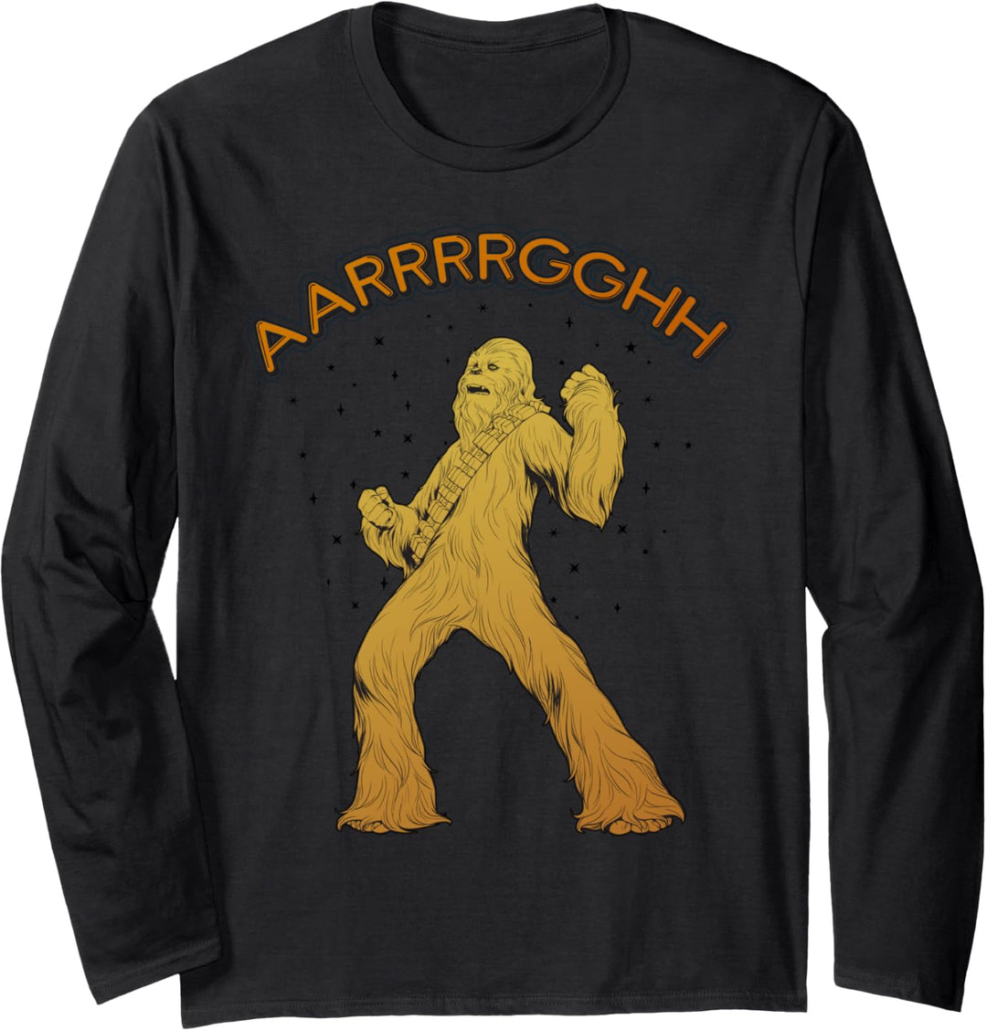 Star Wars Chewbacca Argh Angry Stance Langarmshirt
