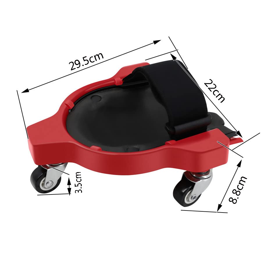 2 Pcs Rollende Knieschützer, Knieschoner mit 3 Rollen und bequemen Gelkissen, 360 Grad drehbar, mit