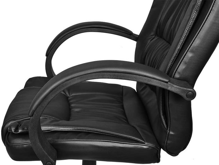 MALATEC Bequeme Bürostuhl Chefsessel Drehstuhl Ergonomischer Schreibtischstuhl mit Kunstlederbezug S
