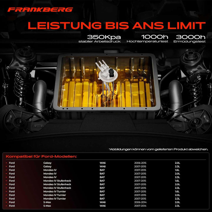 Kraftstoffpumpe Fördereinheit für Galaxy WA6 Mondeo IV BA7 S Max-WA6 1.6L 2.0L 2.3L 2006-2015 150698
