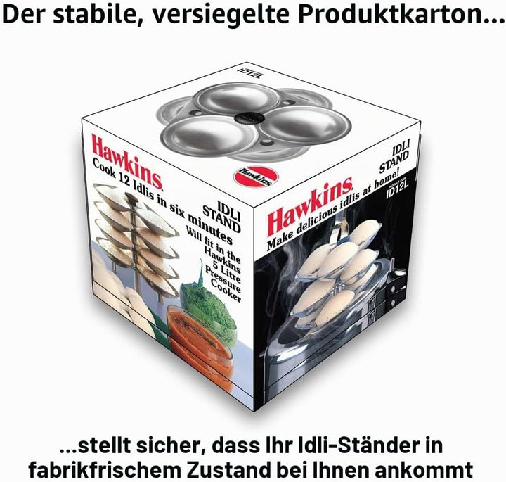 Hawkins Idli Ständer für Schnellkochtopf, 5 Liter, klein, metallisch G10 für 5 Liter, G10 für 5 Lite