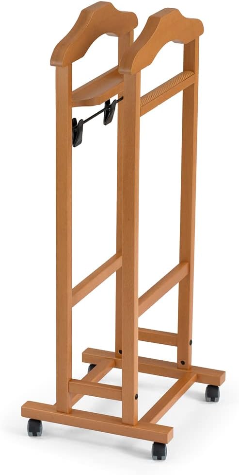 Arredamenti Italia 2003 MIXER Diener/Kleiderständer, massives Buchenholz, 46 x 105 x 37 cm, Kirsche,