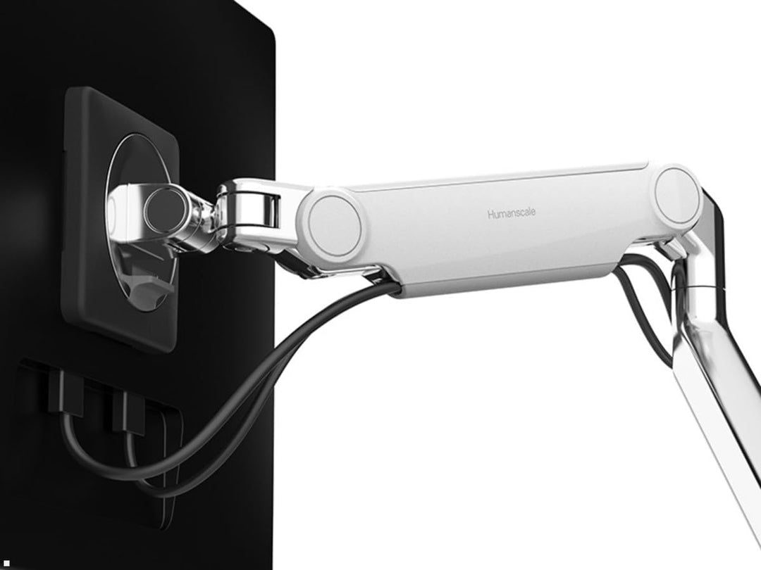Humanscale M2.1 Monitor Tischhalterung schräg mit Durchschraubbefestigung (schwarz)