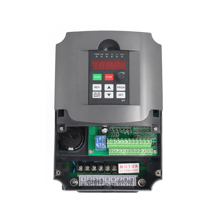 RATTMMOTOR VFD 3kW 220V 3 Phasen Frequenzumrichter CNC Umrichter mit 2m Verlängerungskabel für Spind