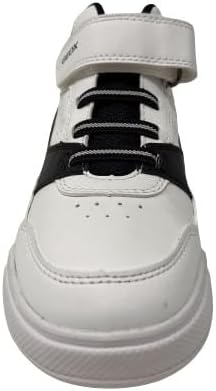 Geox Jungen J Illuminus Boy Sneaker 30 EU White Black, 30 EU White Black