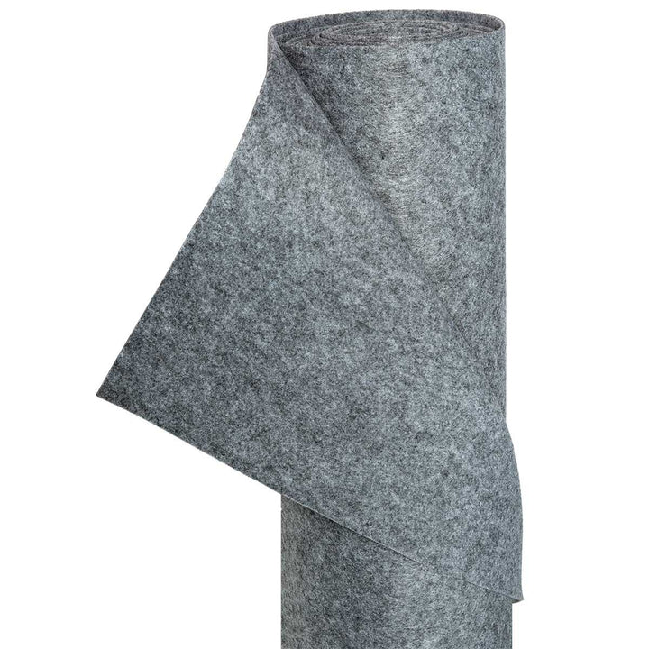 HaGa® Filz 1,52m x 5m Bastelfilz 400g/m² Dekofilz Filzstoff Filzwolle Stoff in grau