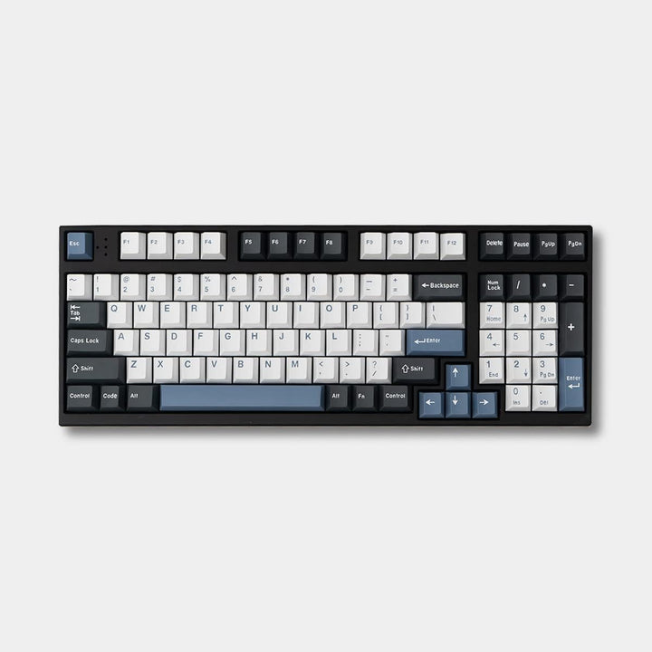 Arctic Blue White Tastenkappen Komplettset 173 Tasten Cherry Profile Doubleshot Custom Keycaps für C