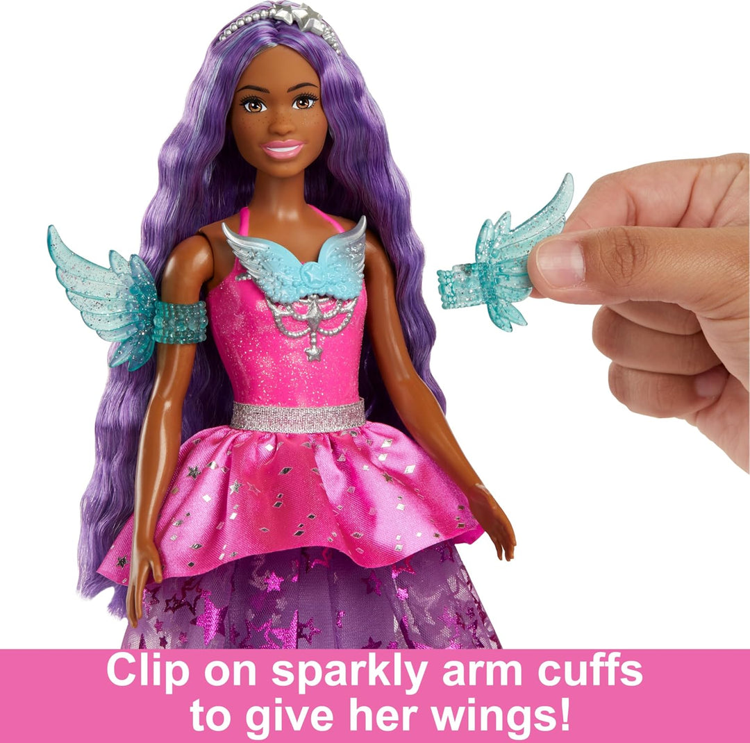 Barbie Ein Verborgener Zauber - Brooklyn Roberts mit märchenhaftem Kleid, Zubehör und Zwei entzücken
