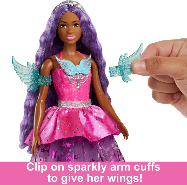 Barbie Ein Verborgener Zauber - Brooklyn Roberts mit märchenhaftem Kleid, Zubehör und Zwei entzücken