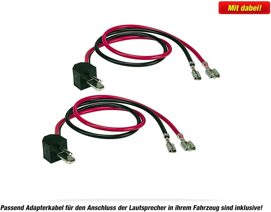 Mediadox 10cm/100mm Auto Lautsprecher/Boxen/Speaker Set von Crunch (DSX42) kompatibel mit Mercedes