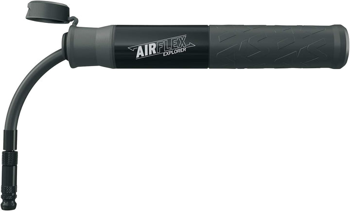 SKS GERMANY AIRFLEX Fahrradpumpe, Fahrradzubehör (Luftpumpe, Radzubehör mit Weichkomponenten-Griff,
