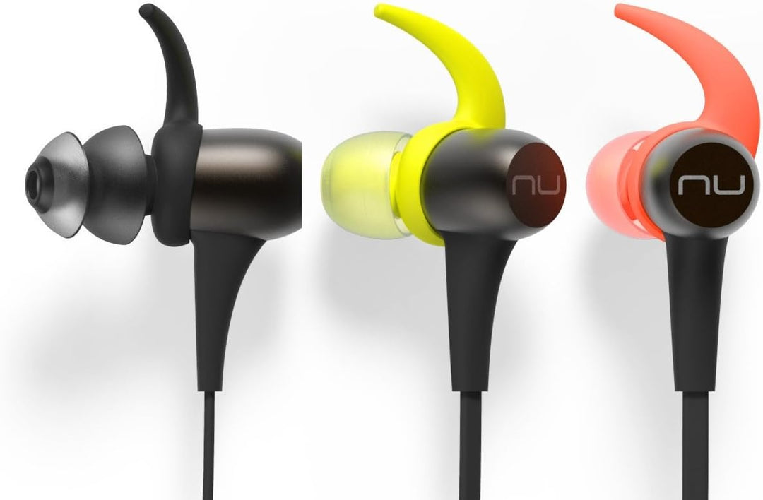 NuForce BE Sport 3 In-Ear Kabellose Bluetooth Kopfhörer Magnetisch grau, grau