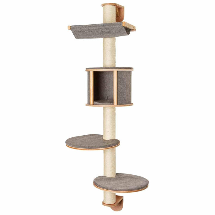 Kerbl 81540 Wandkratzbaum Dolomit Tofana, 168 x 75 cm, grau 1 Stück (1er Pack), 1 Stück (1er Pack)