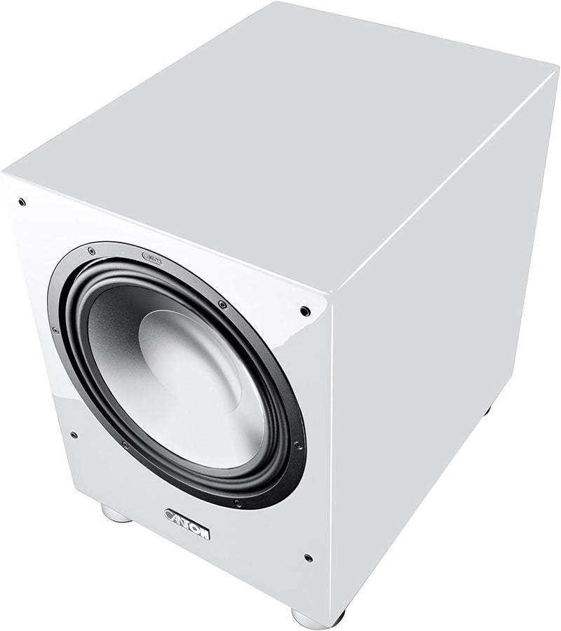 Canton Sub 1200 R Aktives Subwoofersystem (500/750 Watt, 1-er Stück) hochglanz-weiss weiss Single, w