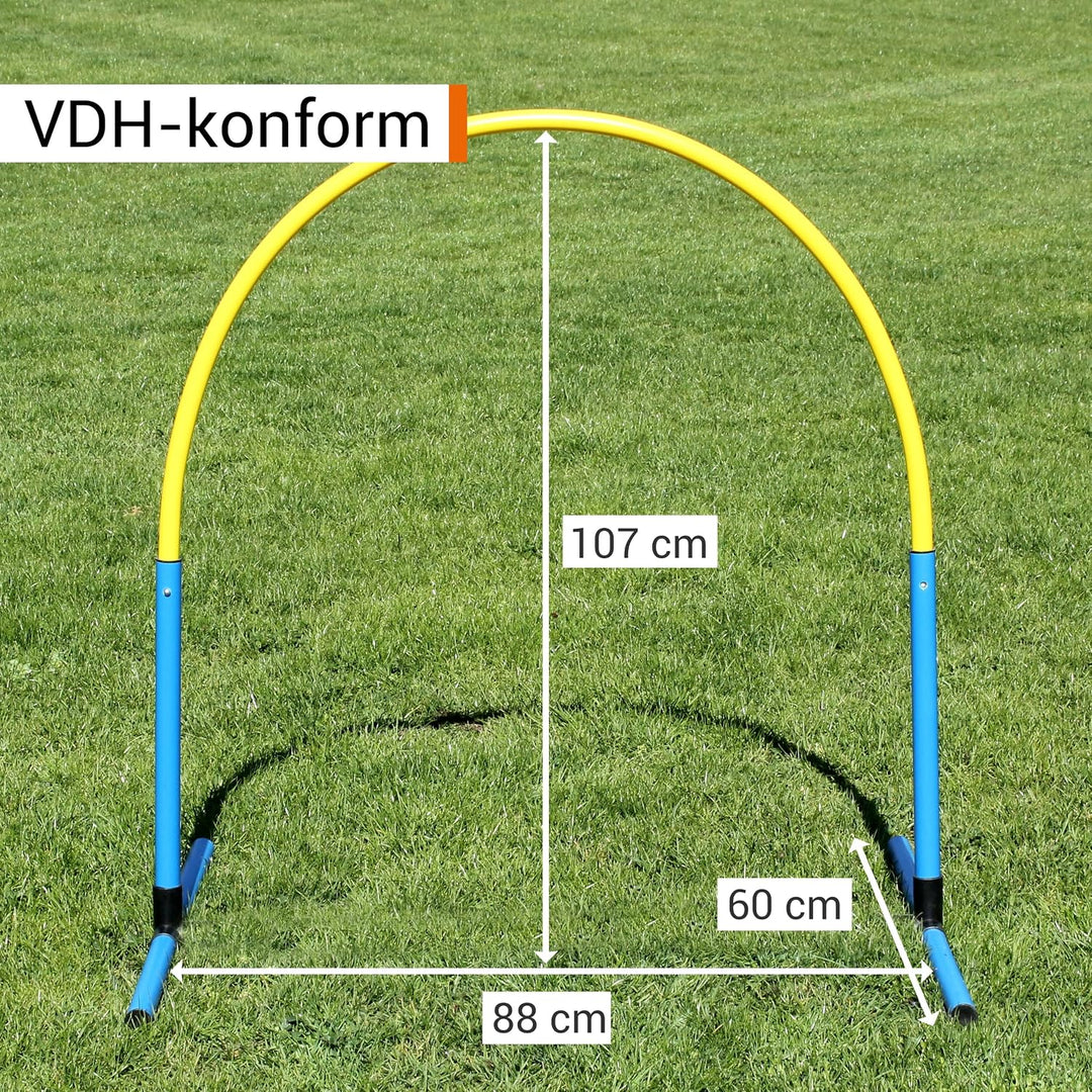 Hoopers Hoop – wetterfest, VDH-konform &amp; farbig – mit Stecksystem für sicheres Hundetraining – aus r