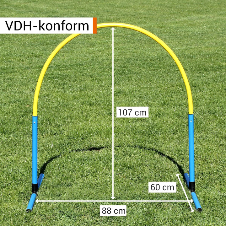 Hoopers Hoop – wetterfest, VDH-konform &amp; farbig – mit Stecksystem für sicheres Hundetraining – aus r