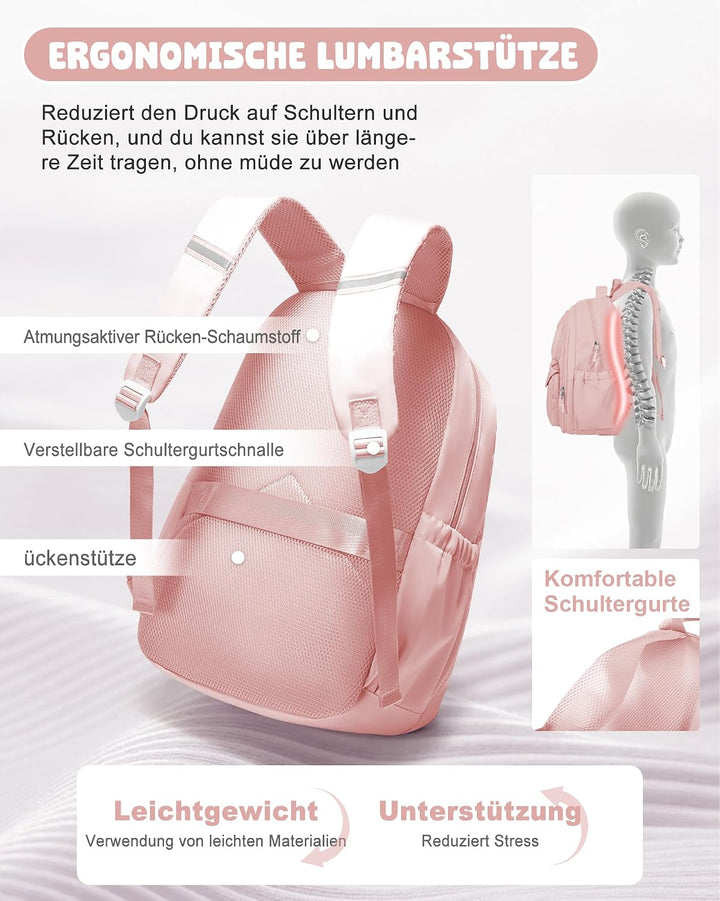 Grosse Rucksack Schule Teenager Mädchen Schulrucksack Teenager Mit Laptopfach Schulranzen Mit Laptop