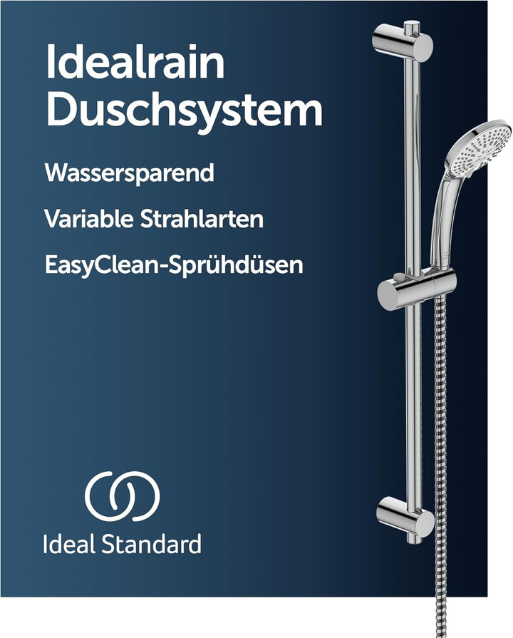 Brausestangen-Set Ideal Standard B9508AA, Serie M3 Smart, 720 mm Duschstange mit 100 mm Durchmesser