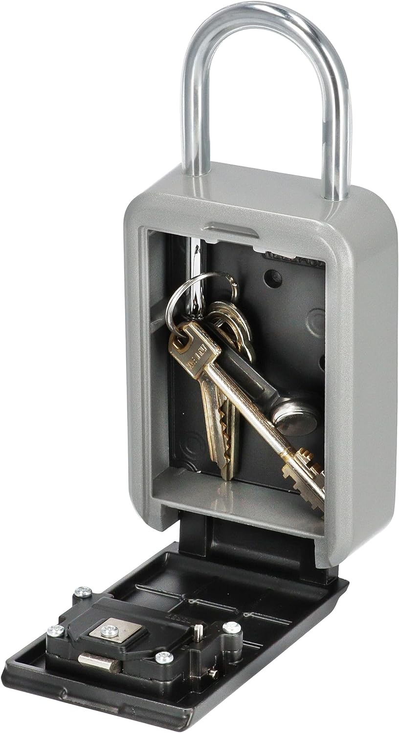 Brihard Key Lock Box All Season mit wasserdichter Abdeckung, tragbar mit Bügel oder an der Wand mont