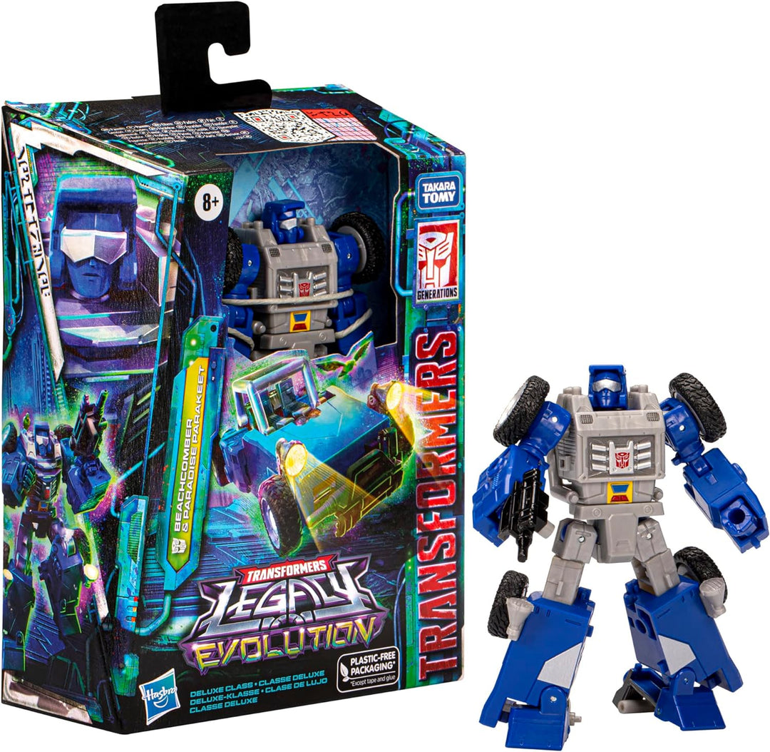 Transformers Legacy Evolution Deluxe-Klasse Beachcomber & Paradise Parakeet, 14 cm grosse Action-Fig