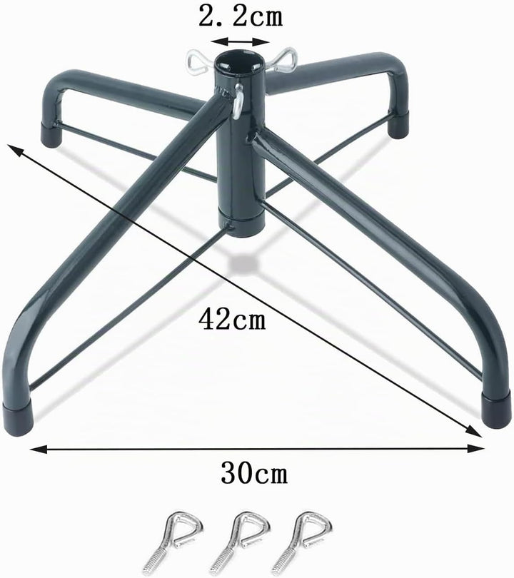 ASOPFYUM Weihnachtsbaumständer, Christbaumständer, Weihnachtsbaum Ständer Halter Faltbares Eisen Wei