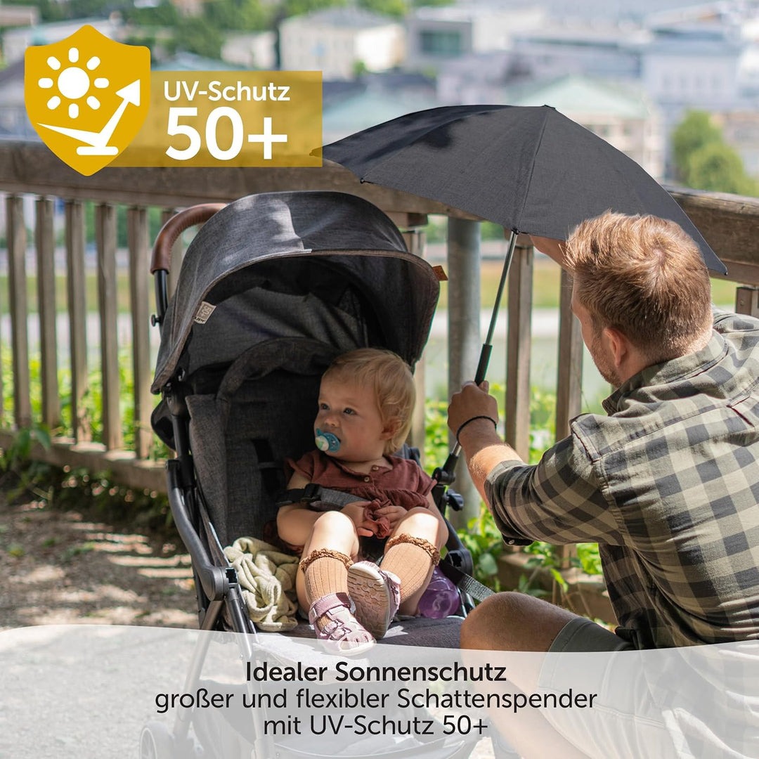 Zamboo Universal Sonnenschirm Sonnenschutz für Kinderwagen & Buggy - UV Schutz 50+ / 73 cm Durchmess
