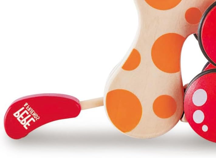 Hape Nachziehhund „Pepe“ – Holz Nachziehspielzeug, Lauflern-Begleiter zur Förderung von Motorik und