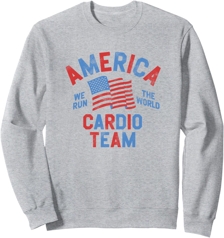 Fourth Of July America Cardio Team Stars & Stripes Sweatshirt