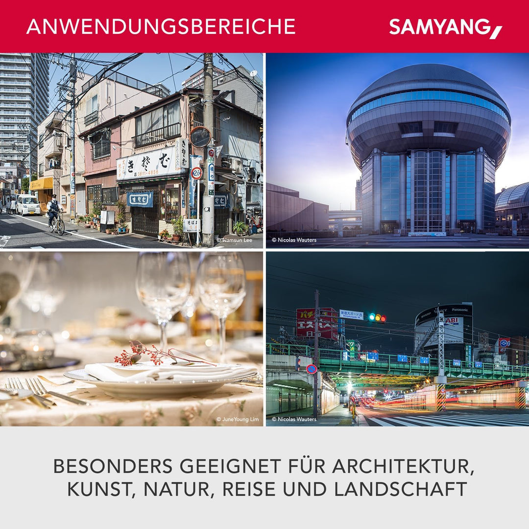 Samyang MF 24mm F3,5 T/S für Sony E - Tilt Shift Vollformat & APS-C Weitwinkel Objektiv, manueller F