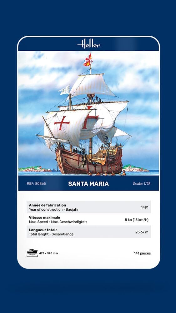 Heller 80865 Modellbausatz Santa Maria